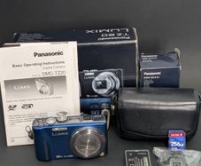 Panasonic Lumix TZ20 Blue 14.1MP Leica 16x Zoom Digital Camera Boxed Complete Set