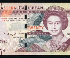 Eastern Carribean - 20 Dollars 2008 Banknote P 49 (unc)