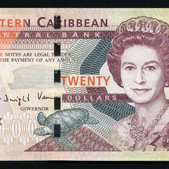 Eastern Carribean - 20 Dollars 2008 Banknote P 49 (unc)