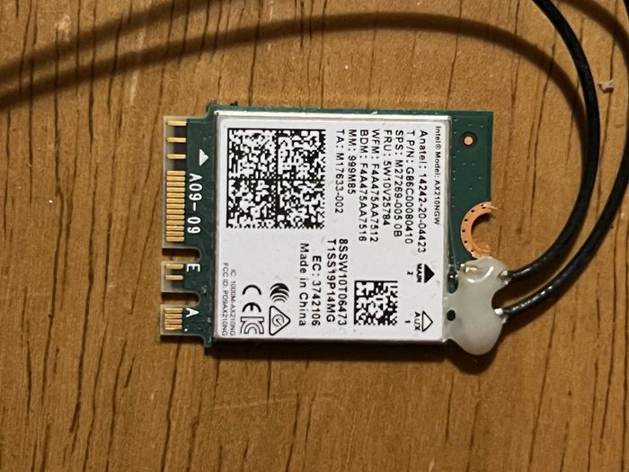 Intel AX210NGW wireless network card in good working condition