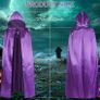 Halloween Purple Hooded Cape Image 2