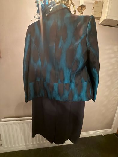 Arnotts Personal Choice mother of the bride outfit size 14 (dress, jacket & headband)