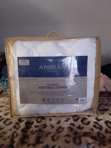Double Bamboo Mattress Topper, Brand new