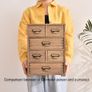 Wood Storage Drawer Units Desktop Organiser Mini Chest of Drawers Vintage Cabinet 6 Drawers Image 5