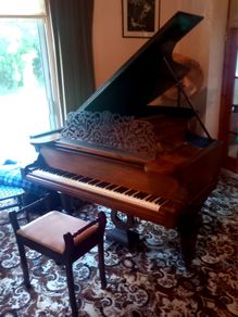 Baby grand piano by Schiedmayer, v heavy, with stool, Kilmacanogue
