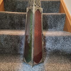 Large Moroccan stain glass lantern