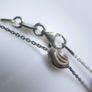 Vintage  Long Sterling Silver Necklace Swirly Oval Beads Length 31" - 10,7g Image 6