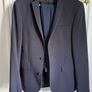 ASOS suit jacket in navy unisex Image 2