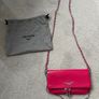 Zadig & Voltaire pink leather mini clutch bag new Image 2
