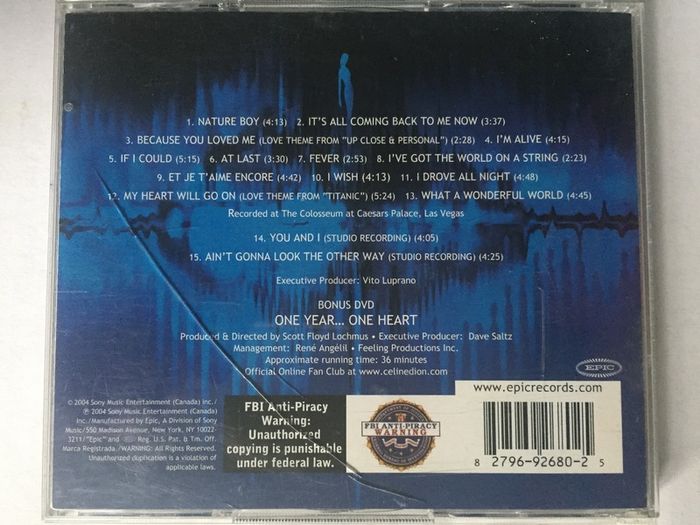 Celine Dion [2004] A New Day... Live In Las Vegas (CD+DVD Album)