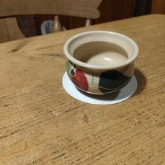 Ballydougan Pottery bowl Apples Red Green Hand Painted. l