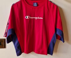 Red & Blue crop top (Size XS)