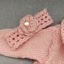 Baby cardigan pink NB Image 3