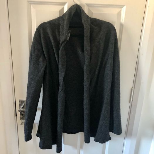 Grey wool cardigan from Dex