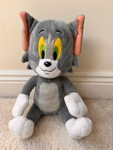 Tom and Jerry Cat approx. 28 cm. Tall Plush Bandai Namco Used Please see photos