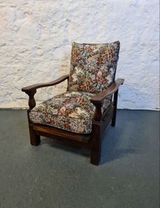 Antique adjustable lounge chair