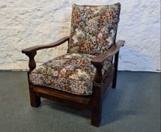 Antique adjustable lounge chair