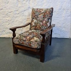 Antique adjustable lounge chair
