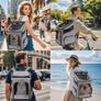 Cat Backpack, Foldable Pet Carrier Backpack for Cats and Small Dogs, Dog Rucksack with Ventilated Design Inner Safety Strap, Puppy Carrier Bag for Hiking Travel Outdoor Image 7