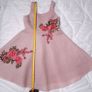 New Look Pink Floral Embroidered A-line Sleeveless Dress 12UK/40EU Image 9
