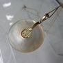 14ct Gold Mother of Pearl Pendant and 9ct Gold Chain Necklace. Chinese Character Design. Image 8