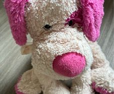 Plush Toy - Pink Dog Soft Toy