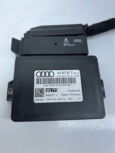 Audi A6 C7 Control Unit Parking Brake Handbrake Brake 4H0907801A 4H0907801F a2l10b4s