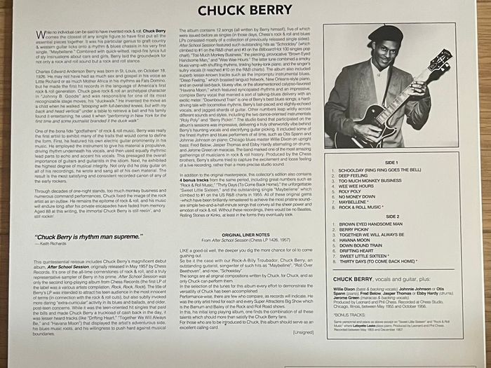 Chuck Berry After School Session Vinyl