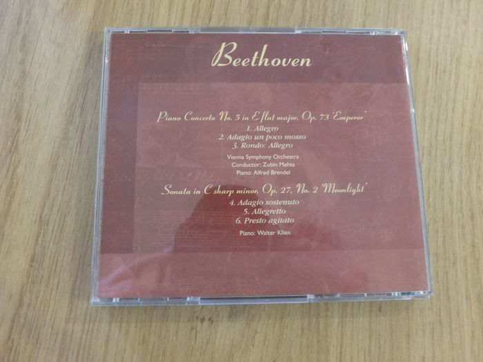 Two classical cd,s Beethoven and Bach