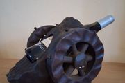 Wooden wine holder Cannon