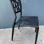 Set of 4 Black Modern Plastic Dining/ Stacking Chairs Image 7