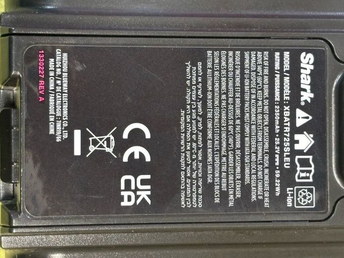 Shark batteries & charger