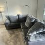 Grey/black corner sofa Image 2