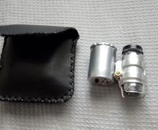 TRIXES Mini 60X Jewellery Loupe Lighted Magnifier Microscope
