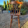 Antique Solid Elm Penny Chairs x 2 Image 6