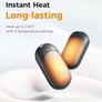 Magnetic Hand Warmers Rechargeable 2 pack, Electric Handwarmers Ultra Thin Light Portable for Pocket Gloves,3 Levels Heat, Up to 8 hrs, UL Certified,Idea Tech Gifts for Men, Women Image 2