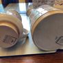 Nicholas Mosse Lavender fri:Washington Creek USA , a set if two jugs , a 4 inch creamer and a four and a  half inch cylinder jug Image 3