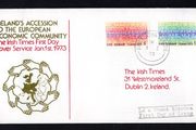 1973 Ireland Entry into the European Economic Community (EEC) Commemorative Stamps Illustrated The Irish Times Addressed First Day Cover (FDC)