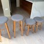 Oak Bar Stools & Matching Stools  Excellent Image 3