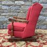 Victorian Walnut Nursing Rocking Chair. Image 6