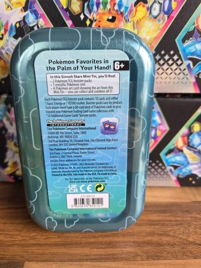 Pokemon Mini tins Sinnoh Paldea