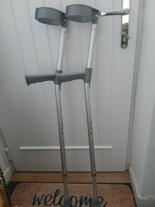 Aluminium crutches