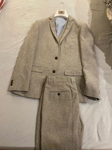 Grey 3 piece wool suit