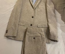 Grey 3 piece wool suit