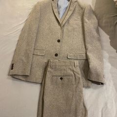 Grey 3 piece wool suit