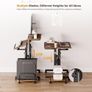 Height Adjustable Standing Desk with Tilting Table Top and Wheels 60 x 60cm Image 6