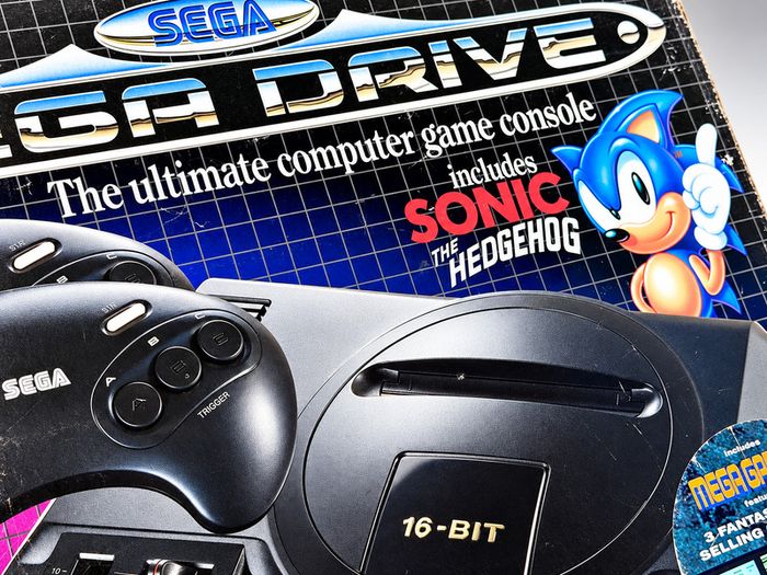 Sega Mega Drive Console - Sonic and Mega Games Rare Variant - Boxed