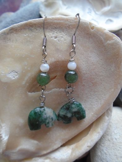 Handmade earrings, Drop earrings, Gemstone earrings, Gift