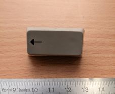 BROKEN IBM Model M backspace key (original, cca. 1987)