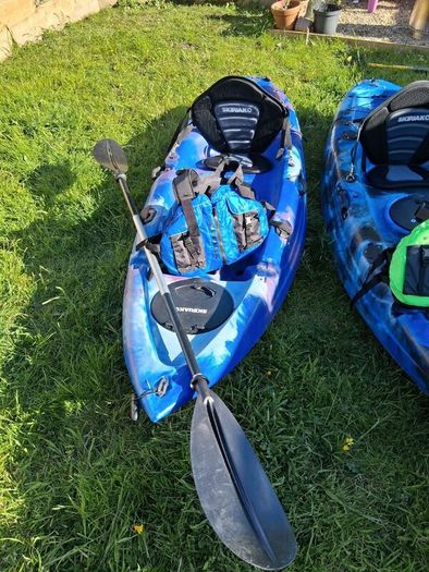 2 x Skipjak Kayaks + Padded Roof Rack  Full Set